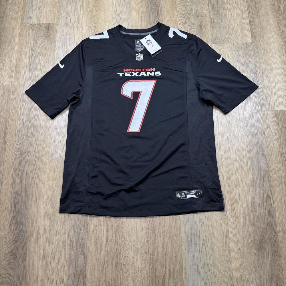 Houston Texans Jersey Mens XL Black NFL Football Nike CJ Stroud 7 Player